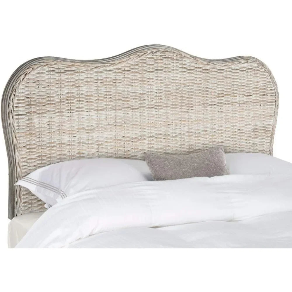 Home Collection Imelda White Washed Headboard (King),Original Bed Headboards Large Bed Headboards