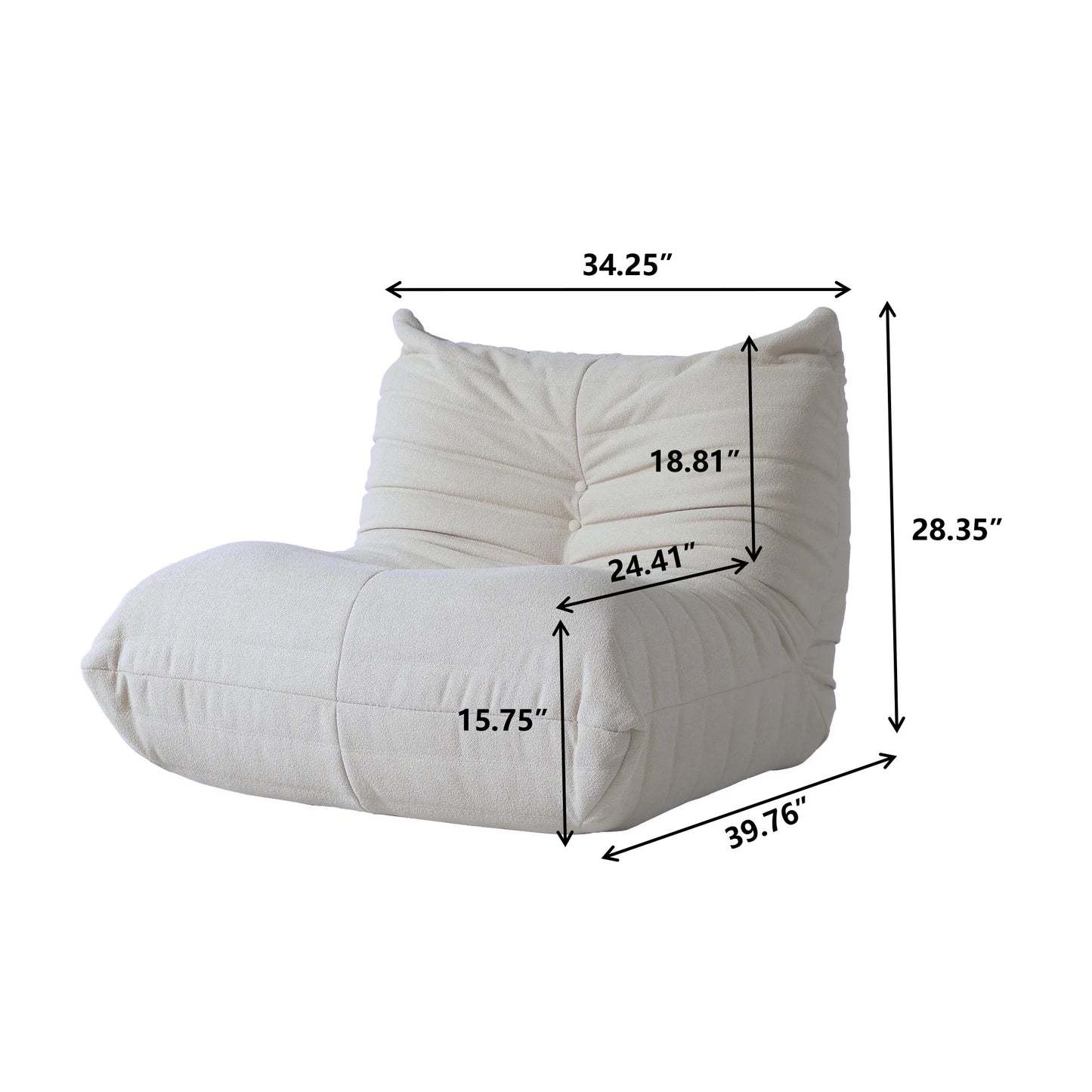 Moderno conjunto de sofá tipo puf para sala de estar, dormitorio, sofá de ocio, tatami, cómodo sofá perezoso de terciopelo de peluche, sofás de suelo suave, sillas