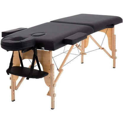 Massage table portable eyelash bed with suitcase, SPA table, height adjustable, 2 fold salon bed top, cradle bed Salon Furniture