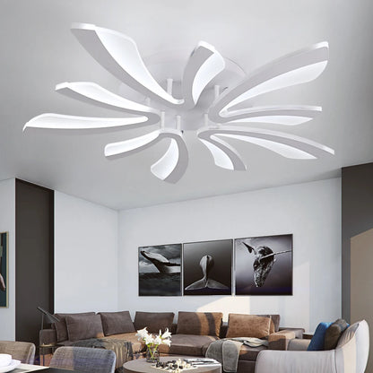 Plafonnier LED moderne en acrylique, éclairage d'intérieur, luminaire décoratif de plafond, idéal pour un salon, une chambre à coucher ou une cuisine