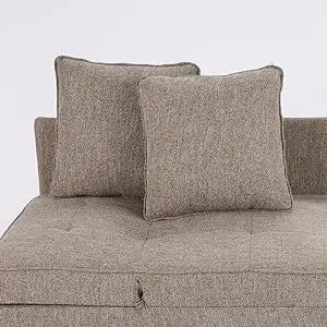 Sofa Bed Chair 4-in-1 Convertible Chair Bed,3-Seat Linen Fabric loveseat Sofa,Single Recliner with 5 Adjustable Backrest