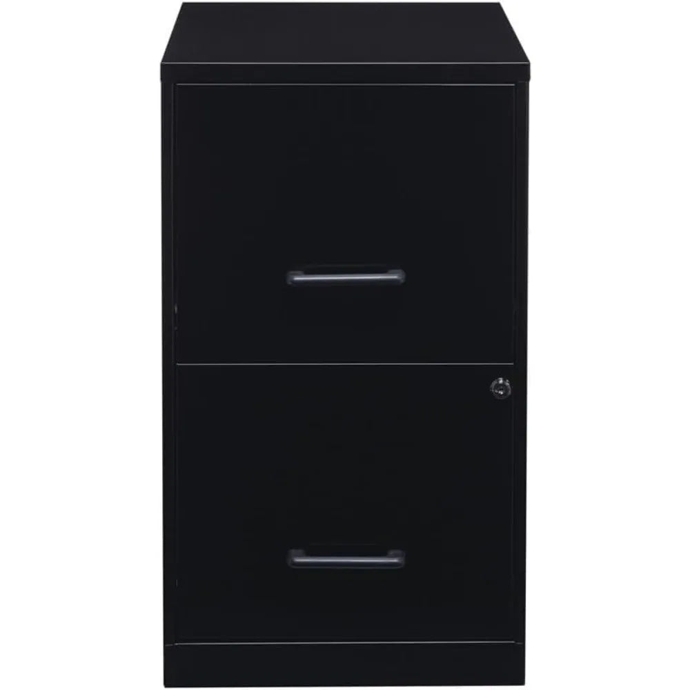 2 Drawer Letter File Cabinet in Black