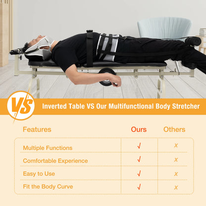 Appareil d'étirement du corps Fatigue cervicale lombaire et blessures mineures Nouvelle table de massage thérapeutique Banc de traction