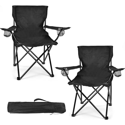 2 Pack Camping Chairs - Lightweight and Supportive Chairs - Compact, Durable, and Portable , folding chairs