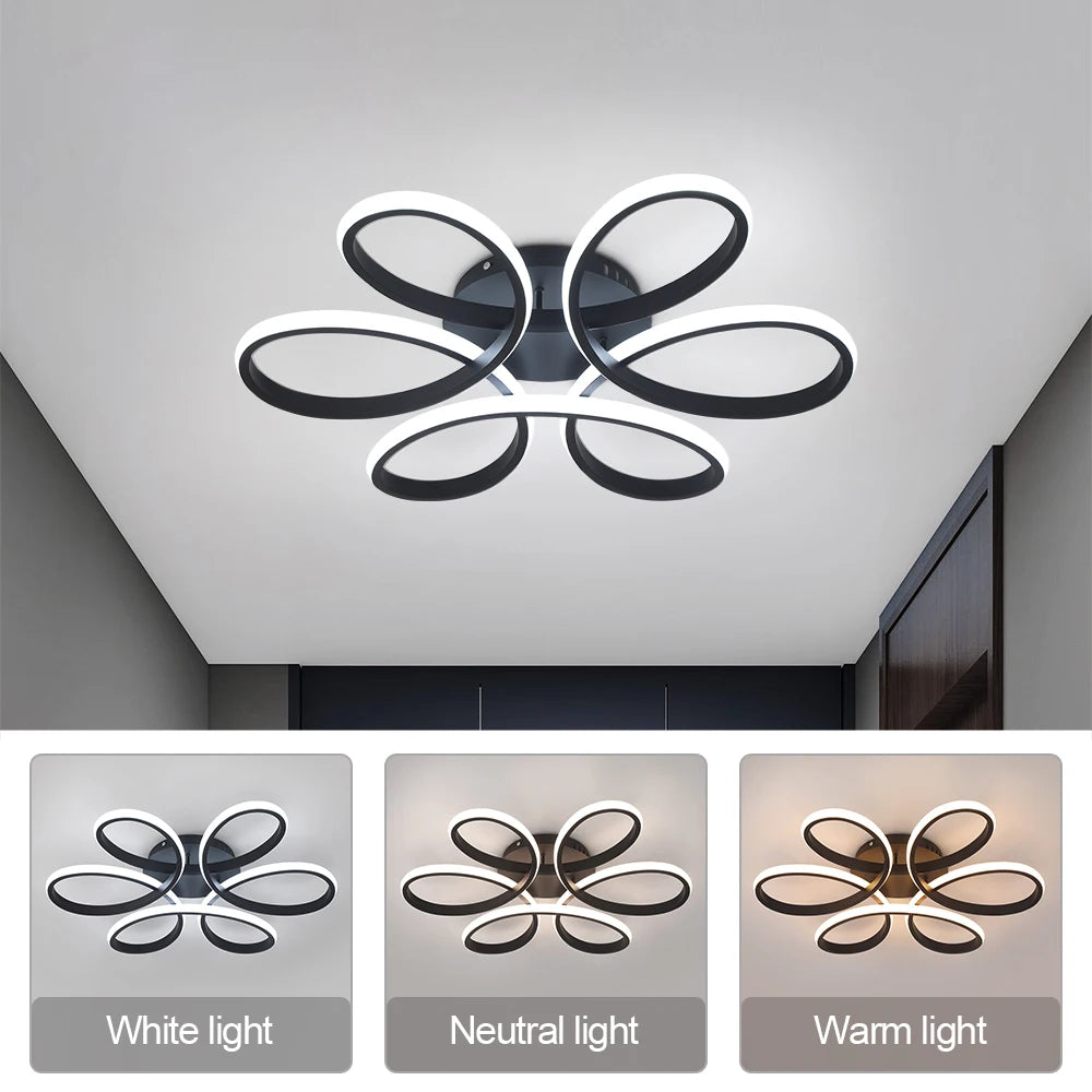 Nordic Acrylic Pendant Light Modern Twisted Led Ceiling Lamp Chandelier Kitchen Dining Room Aisle Decor Hanging Fixture Lumina