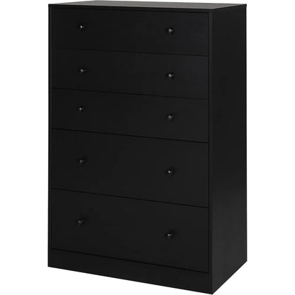 Oversized Dresser Chest of Drawers for Bedroom Storage,  Drawer Dresser Wood Grain with Metal Knobs for Living Room