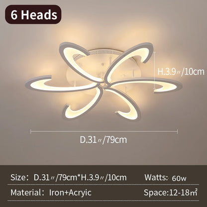 Modern Acrylic Led Ceiling Chandelier Lamps Lustre iluminação Light  For Living Room Bedroom Kitchen Pendant Lights Fixtures New