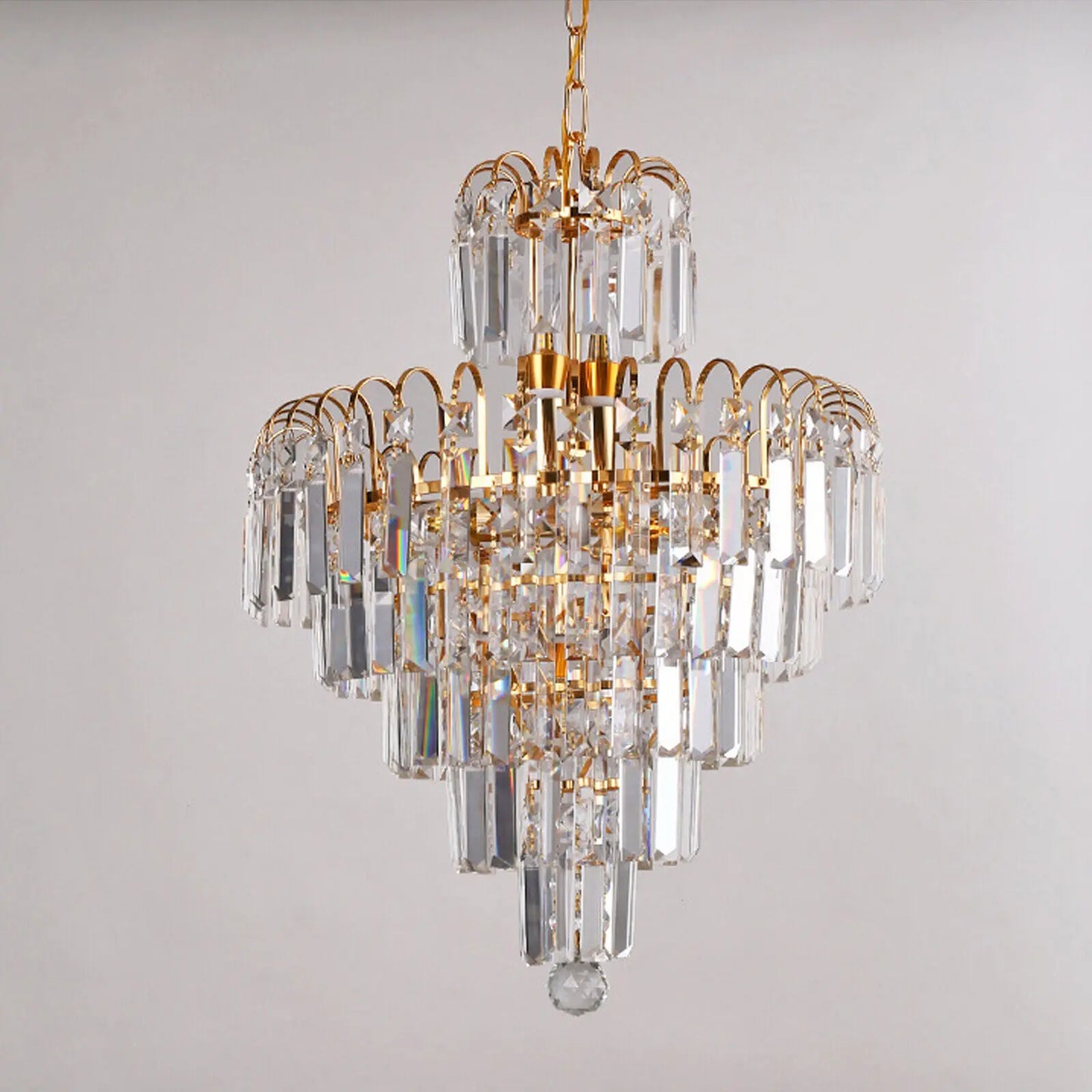 LOYALHEARTD Modern Ceiling Light Elegant Crystal Chandelier Pendant Lamp Hanging Lighting Fixture