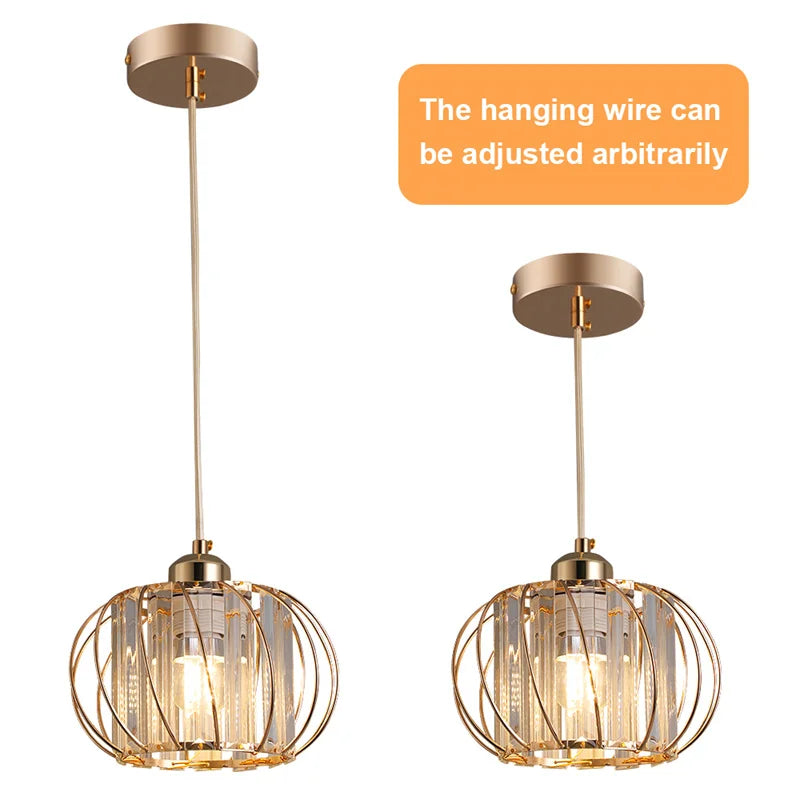 Lustre moderne avec ampoule E27 pour salle à manger, chambre à coucher, luminaire suspendu, lustres, lampes suspendues simples, décoration d'intérieur, plafond