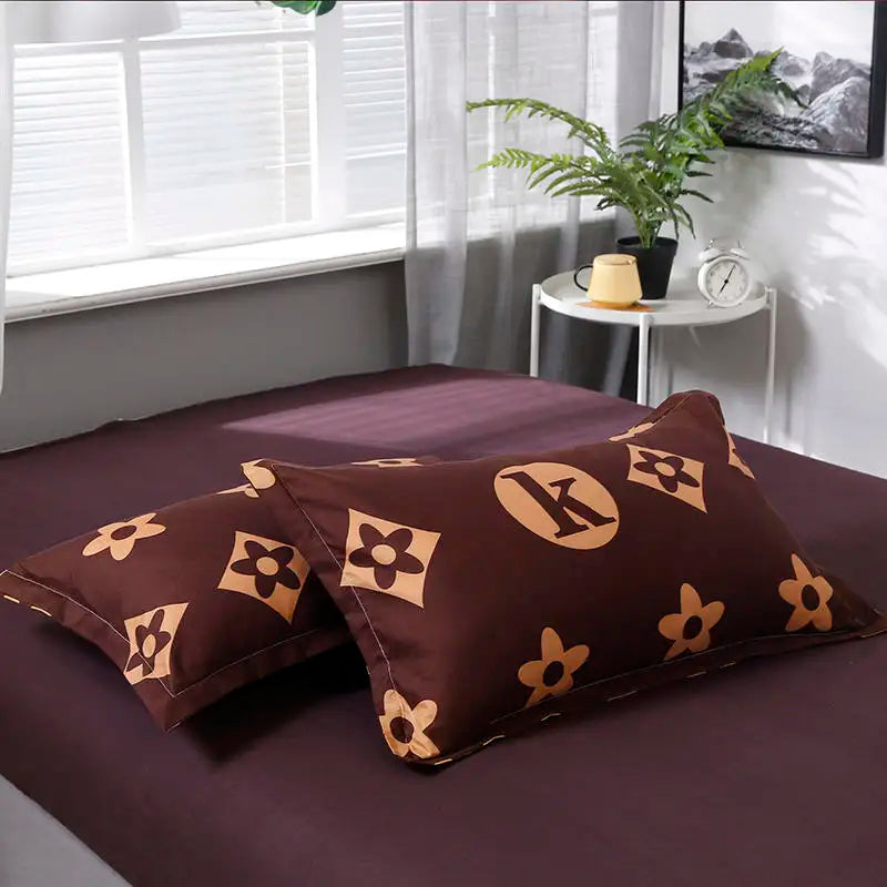 Juego de cama de lujo, funda de edredón, sábana y funda de almohada para adultos y niños, textiles para el hogar