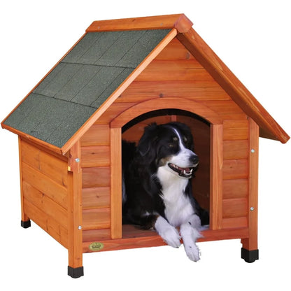 Niche pour chien Natura Cottage | Parc pliable pour chien de taille moyenne, niche pour chiots, niche mobile, caisses pour animaux de compagnie, grandes fournitures en bois pour animaux de compagnie