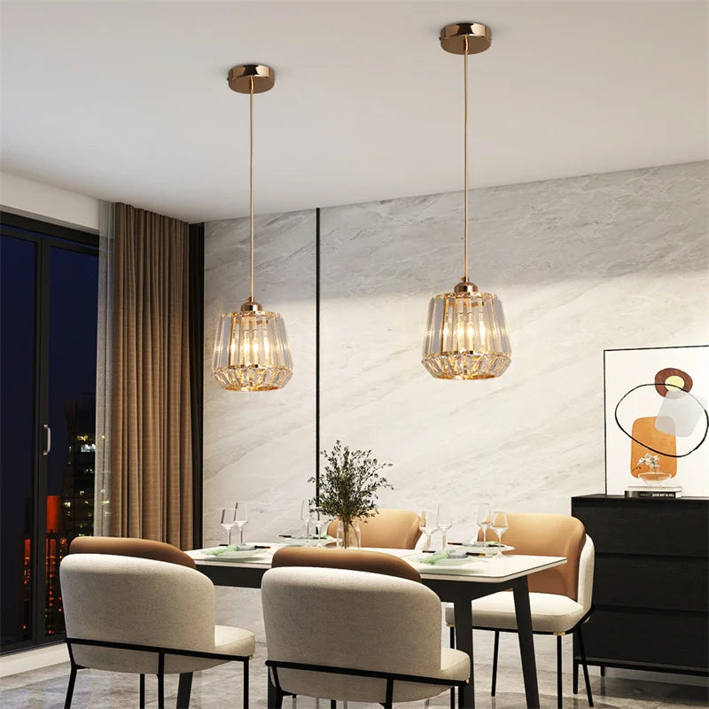 Modern Chandelier With E27 Bulb For Dining Room Bedroom Hanging Light Fixture Lustres Simple Pendant Lights Home Decor Ceiling