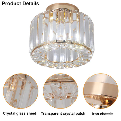 Modern Ceiling Lamp Mininalist Led K9 Crystal Ceiling Light Chandelier Bedroom Decor Luxury Living Dining Room Balcony Corridor