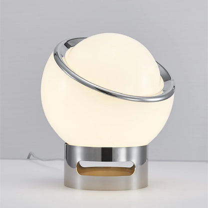 New Creative Protein Ball Table Lamp Milk Glass Night Light Home Atmosphere Decor Living Room Bedroom Bedside Studio Desk Lamps