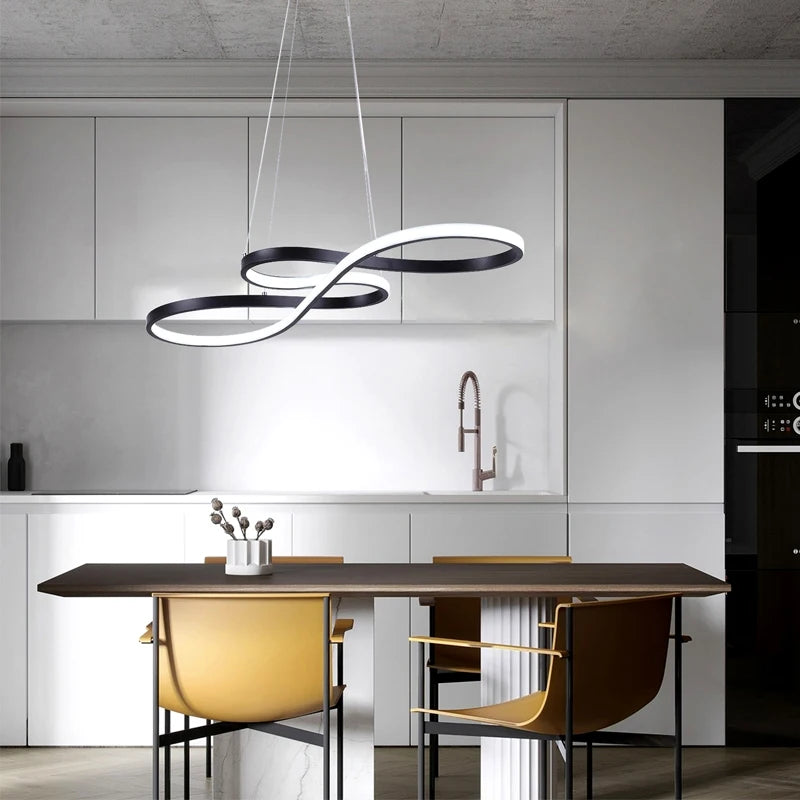 Nordic Led Pendant Hanging Light Decorative Led Ceiling Lamps Lustre Art Design Minimalist Fixture Indoor Lighting Chandelier