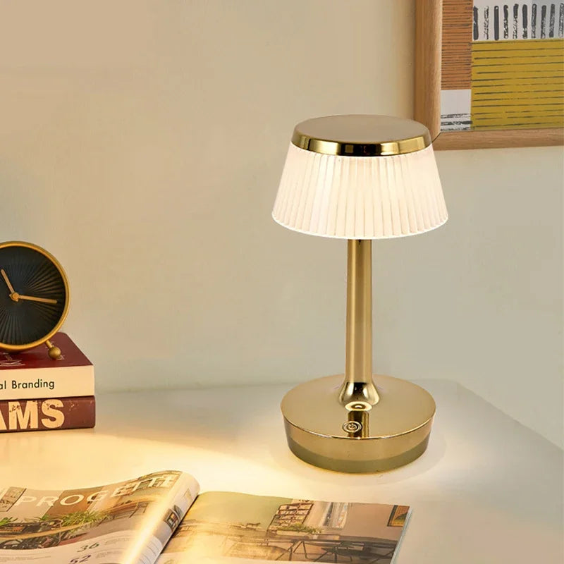 Creative Mushroom Table Lamp Decoration Crystal Bedroom Bedhead Night Light Living Room Study LED Eye Protection Table Lamp