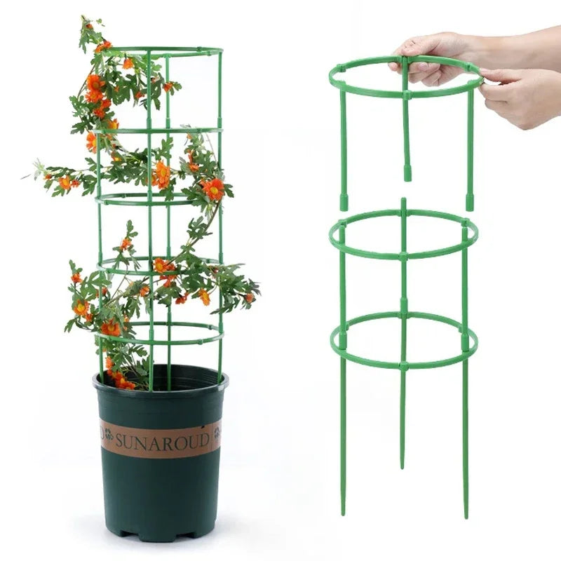 Pila de soporte para plantas, soporte semicircular para jardín, soporte para flores, jaula para cultivo de plantas, varilla de fijación para enredaderas, soporte para trepar, soporte para estacas, herramienta para bonsái, nuevo