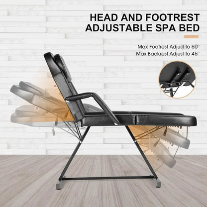 Table de massage pour le visage, chaise de tatouage réglable avec lit de barbier gratuit, chaise de spa, équipement de massage pour salon, lit de tatouage, chaise de salon