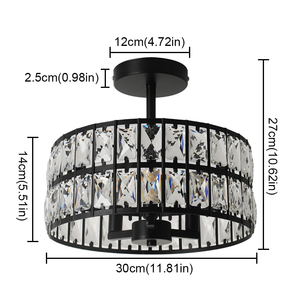 Luxury Pendant Light Crystal LED Chandelier Nordic Home Decor Ceiling Lamp Modern Kitchen Island Dining Living Room Fixture Lum