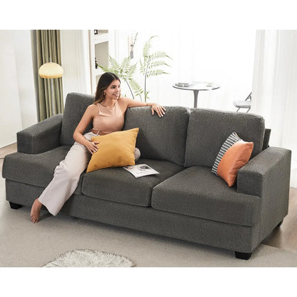 2024 New Comfy Sofa Couch with Extra Deep Seats, Modern Sofa- Loveseat, Couch for Living Room Apartment Lounge