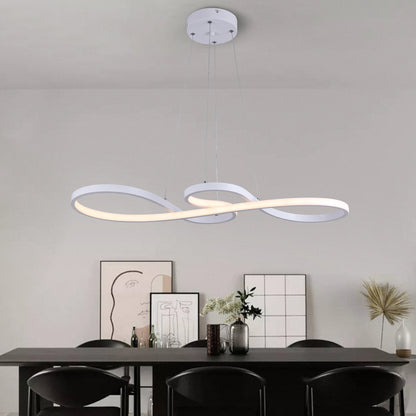 Lampe suspendue moderne en acrylique nordique, plafonnier à LED, design artistique, luminaire suspendu minimaliste pour salle à manger, intérieur