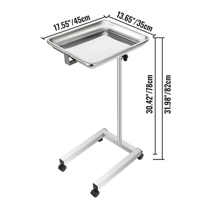 VEVOR Chariot à outils pour salon de beauté avec roulettes en acier inoxydable pour soins personnels, coiffure, meubles de salon