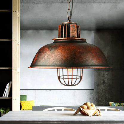 Iron Lamp Shade Retro Chandelier Ceiling Lamps Pendant Light Cafe Pendant Lamp Vintage Pendant Light in Industrial Design