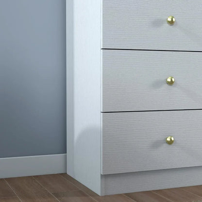 Chest of Drawers in the Bedroom Furniture Modern 6 Drawer Vertical Dresser Toilet Furniture Makeup Table Entryway (White) Office