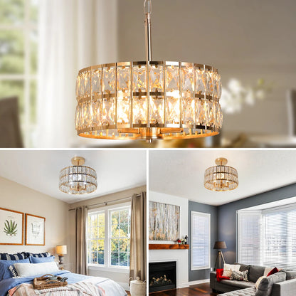 Luxury Pendant Light Crystal LED Chandelier Nordic Home Decor Ceiling Lamp Modern Kitchen Island Dining Living Room Fixture Lum