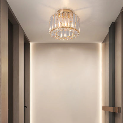 Plafonnier moderne minimaliste à LED K9 en cristal, luminaire décoratif de plafond pour chambre à coucher, salon, salle à manger, balcon, couloir