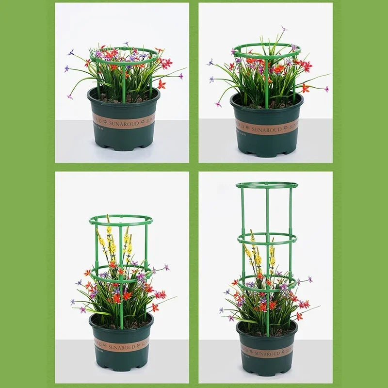 Pila de soporte para plantas, soporte semicircular para jardín, soporte para flores, jaula para cultivo de plantas, varilla de fijación para enredaderas, soporte para trepar, soporte para estacas, herramienta para bonsái, nuevo