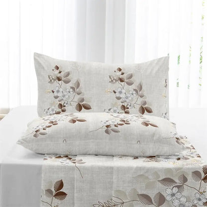 Kuup New Printed ponçage Home Bedding Set Simple Fresh Comfortal Housse de couette avec drap Housses de couette Taies d'oreiller