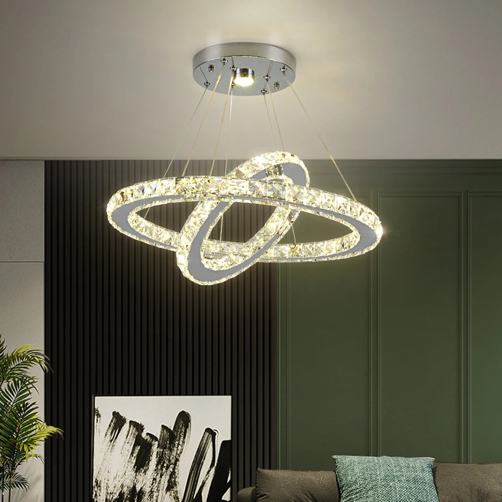 Crystal Chandeliers Luminaria Nordic Pendant Lamp Decorative Led Ceiling Lamps Hanging Light Fixture For Dining Room Bedroom