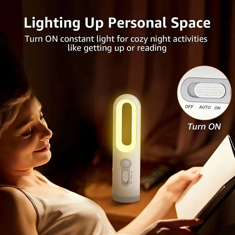 Xiaomi MIJIA - Luz nocturna con sensor de movimiento LED 2 en 1, portátil, con sensor de movimiento desde el anochecer hasta el amanecer, lámpara de noche de emergencia