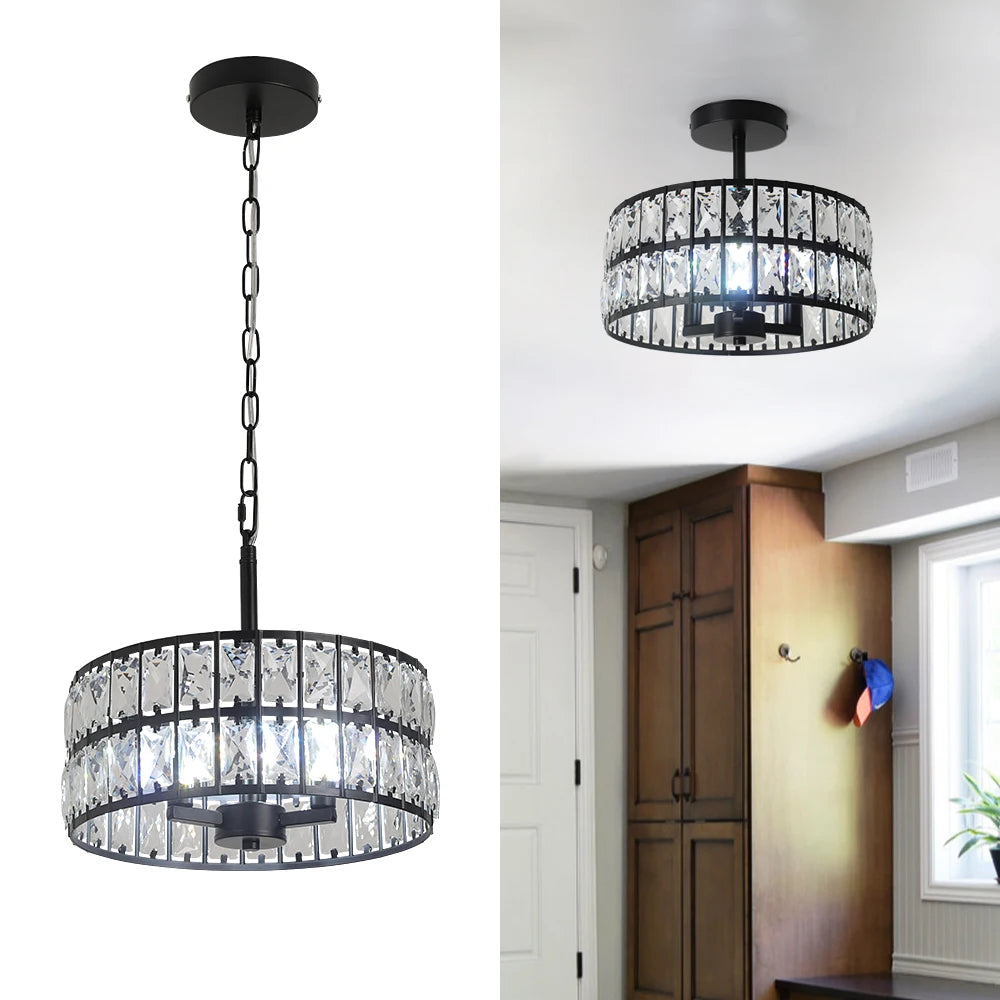 Luxury Pendant Light Crystal LED Chandelier Nordic Home Decor Ceiling Lamp Modern Kitchen Island Dining Living Room Fixture Lum