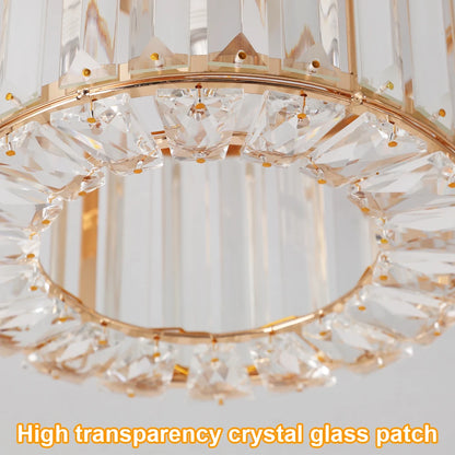 Modern Ceiling Lamp Mininalist Led K9 Crystal Ceiling Light Chandelier Bedroom Decor Luxury Living Dining Room Balcony Corridor