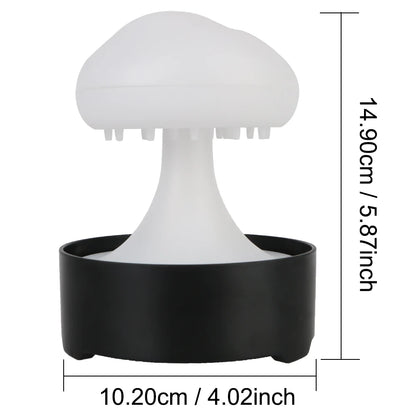 Lampe champignon lumières blanches chaudes pluie nuage veilleuse pour maison chambre portable fontaine lumière