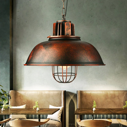 Iron Lamp Shade Retro Chandelier Ceiling Lamps Pendant Light Cafe Pendant Lamp Vintage Pendant Light in Industrial Design