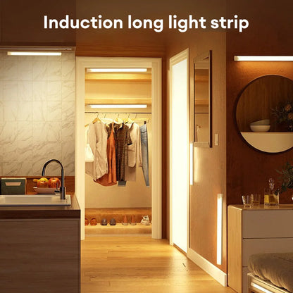 Motion Sensor Light Tubes Wireless USB Rechargeable LED Night Light Closet Wardrobe LED Lights Staircase Kitchen Decorative Lamp