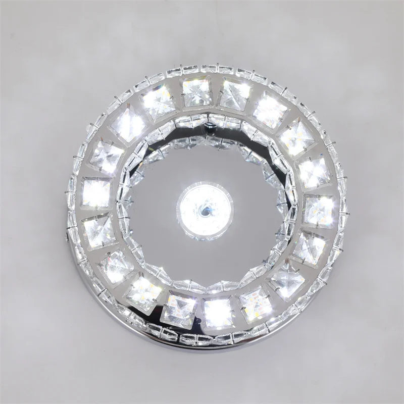 Simple Bedroom Ceiling Lamp Crystal Led Lighting Chandelier Suitable For Cloakroom Aisle Porch Changeable Pendant Lamp Fixture