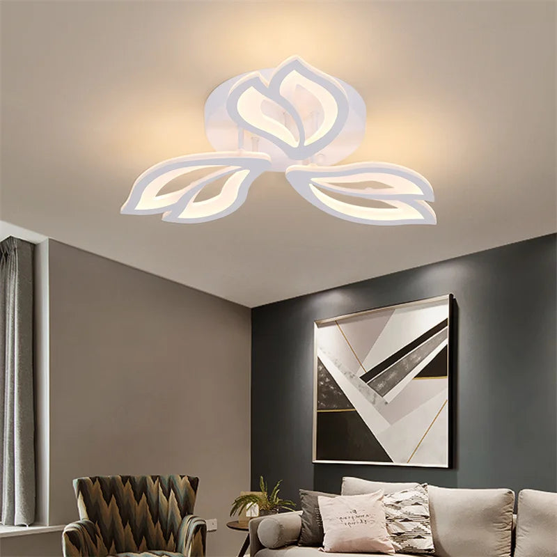 Modern Interior Acrylic Ceiling Lamp Living Room Bedroom Pendant Lamp Decorative Home Lighting Fixtures Indoor Chandelier Lustre