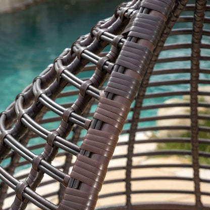 Beach Chair, Metal Framework Wicker with Cushion Beaches Chairs, Beach Chair