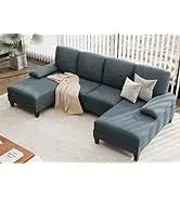 Convertible Sectional Sofas Couches for Living Room,L Shaped Couch with Storage Ottoman,Small Sectional 3 Seater Sofa Small