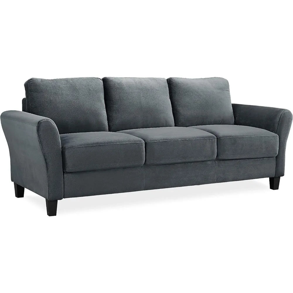 The living room sofa is suitable for families and can accommodate up to three people for daily life