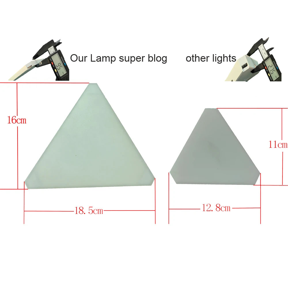 Lampes triangulaires LED super fines WIFI Bluetooth, applique murale d'intérieur, contrôle par application, veilleuse LED pour ordinateur, jeu, décoration de chambre à coucher