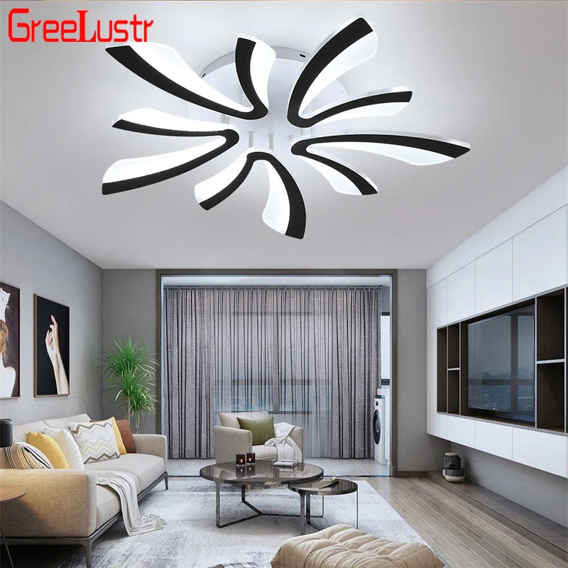 Modern Acrylic Led Ceiling Chandelier Lamps Lustre iluminação Light  For Living Room Bedroom Kitchen Pendant Lights Fixtures New