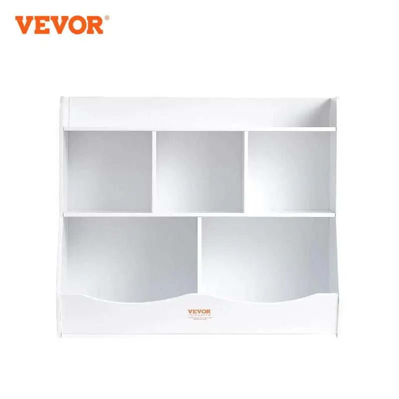 VEVOR Kid Storage Cubby Toy Storage Organizer with Bookshelf Children Book Toy Shelf for Kids Room Playroom Kindergarten Nursery