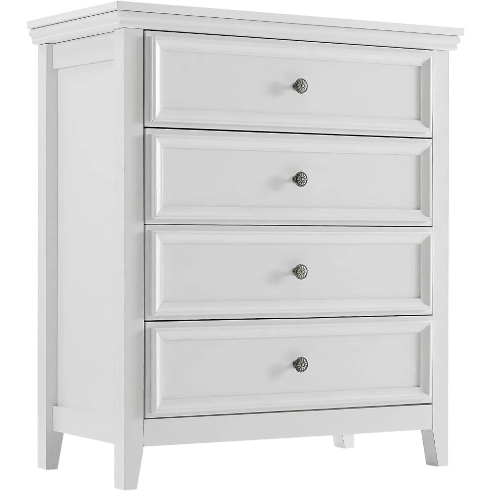 White Dresser for Bedroom, Drawer, Tall Nightstand, Modern White Drawer Cabinet for Living Room,Home Office