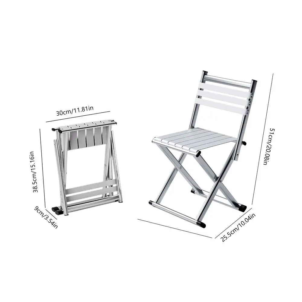 Chaises pliantes pour l'extérieur Tabouret pliable portable Meubles d'extérieur pliants Chaises de salle à manger de patio avec cadre en métal Empilables