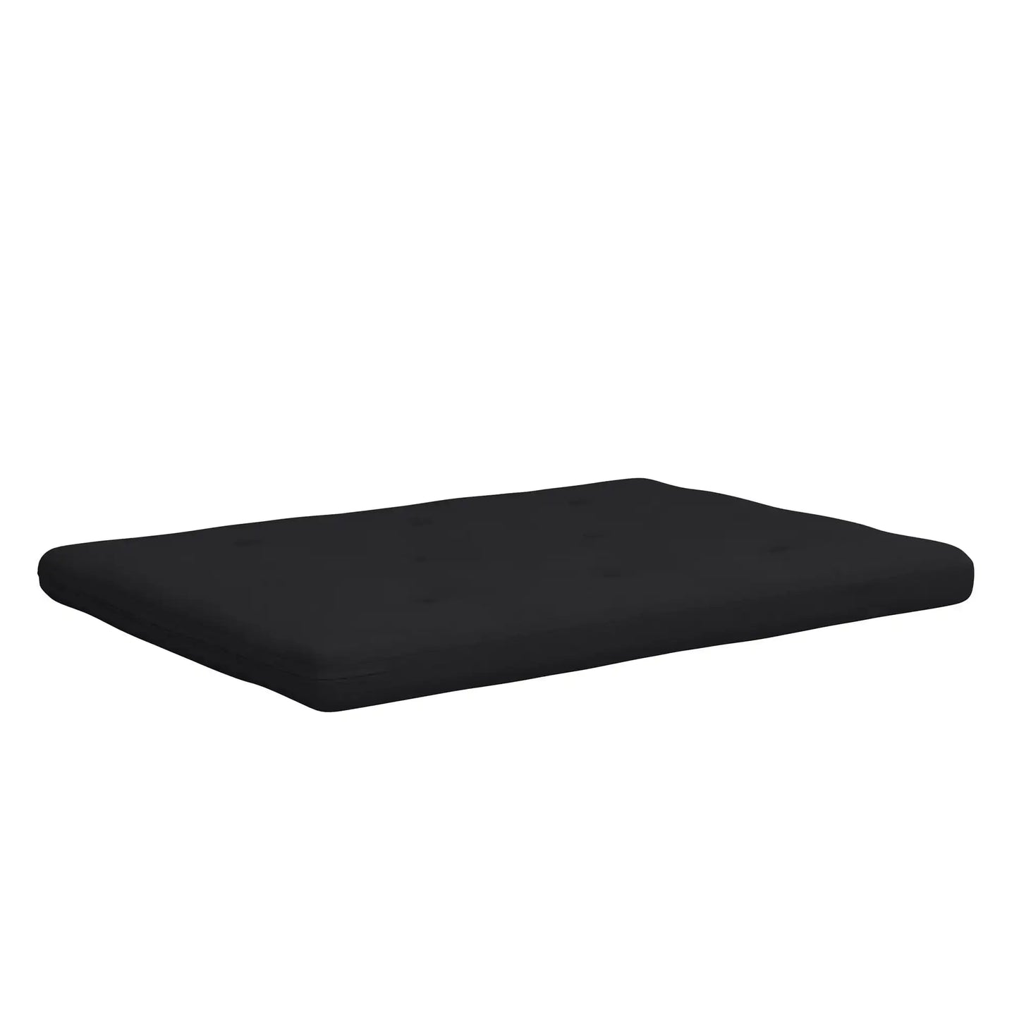 Matelas futon de 6 pouces avec housse capitonnée et rembourrage en polyester recyclé, lit double, lin